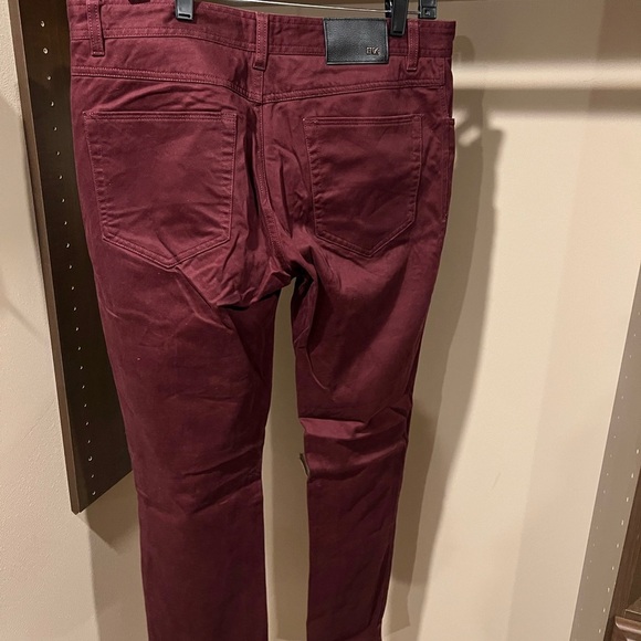 Burgundy Pants with Paisley Lining - Picture 3 of 8